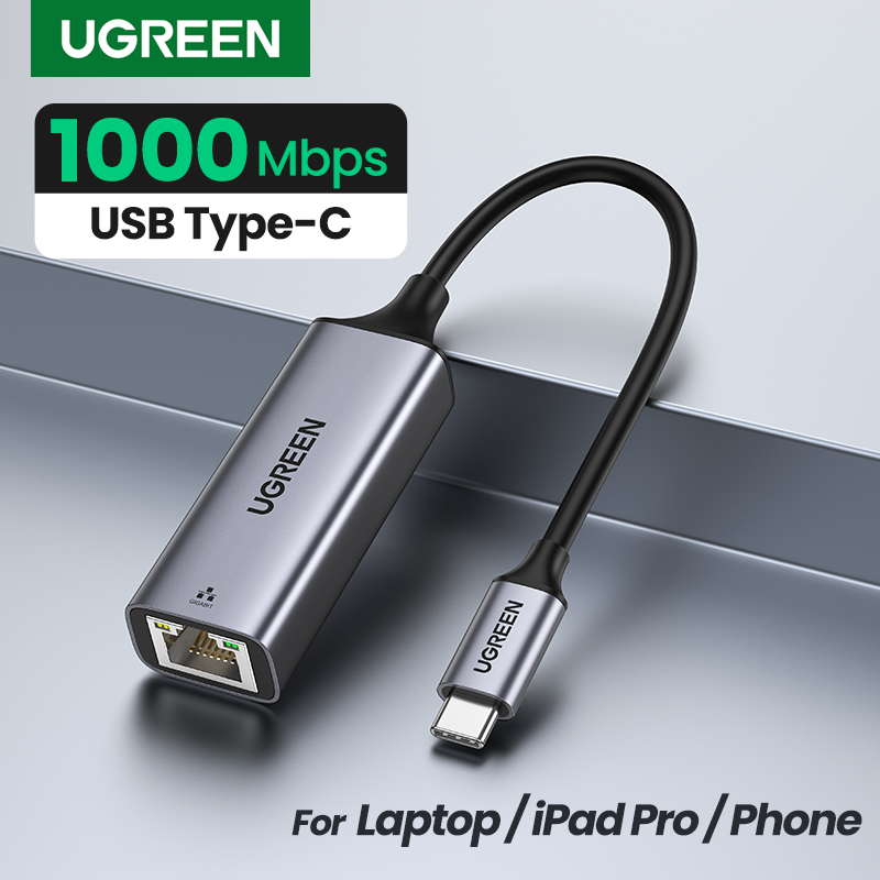 UGREEN Type-C / USB-C to 10/100/1000Mbps Gigabite RJ45 Ethernet