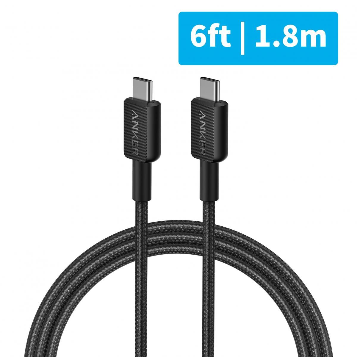 Anker 322 A81F6 USB-C To USB-C Cable Black
