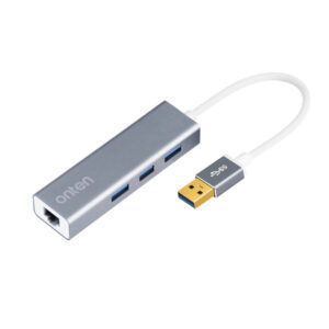 Onten 5220 USB-A to 3x 3.0 USB-A, RJ45 LAN Port Hub