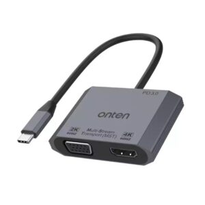 Onten 3-in-1 USB-C to HDMI+VGA+PD Adapter OTN-M205