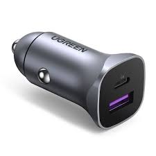 Ugreen 22.5W Dual-Port Car Charger PD 30W+SCP 40858