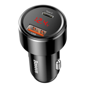 Baseus 45W Magic Series Fast Car Charger U+C