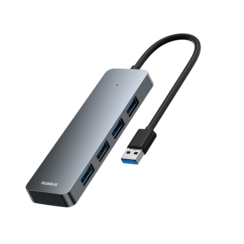 Baseus UltraJoy Lite USB-A to USB 3.0 4-in-1 Hub 15cm (grey) - My Brand ...