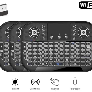 JEQANG Mini Wireless+Bluetooth Keyboard with JA-506