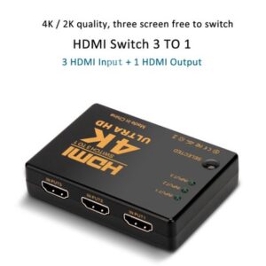 Onten OTN-7593 3-in-1 Out HDMI Splitter Converter 4K Ulta HD Switch