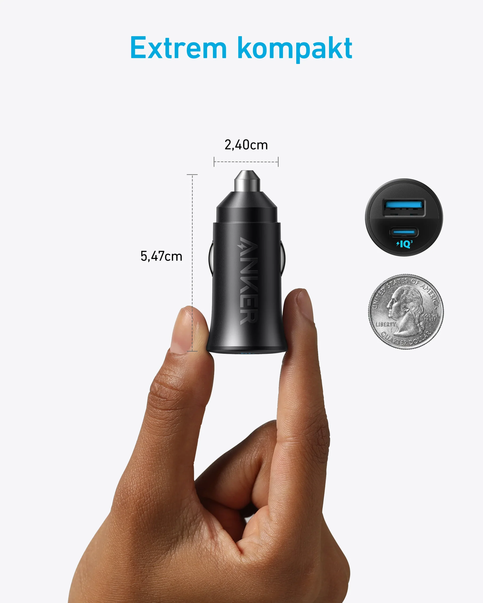Anker PowerDrive 30W Car Charger with PPS | Fast Charging Dual Port Adapter | A2741 - Image 4