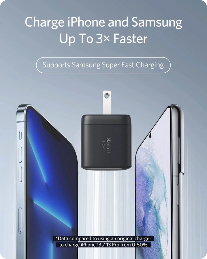 ANKER NANO II 45W GaN Charger Single Port USB-C A2664 - Image 6
