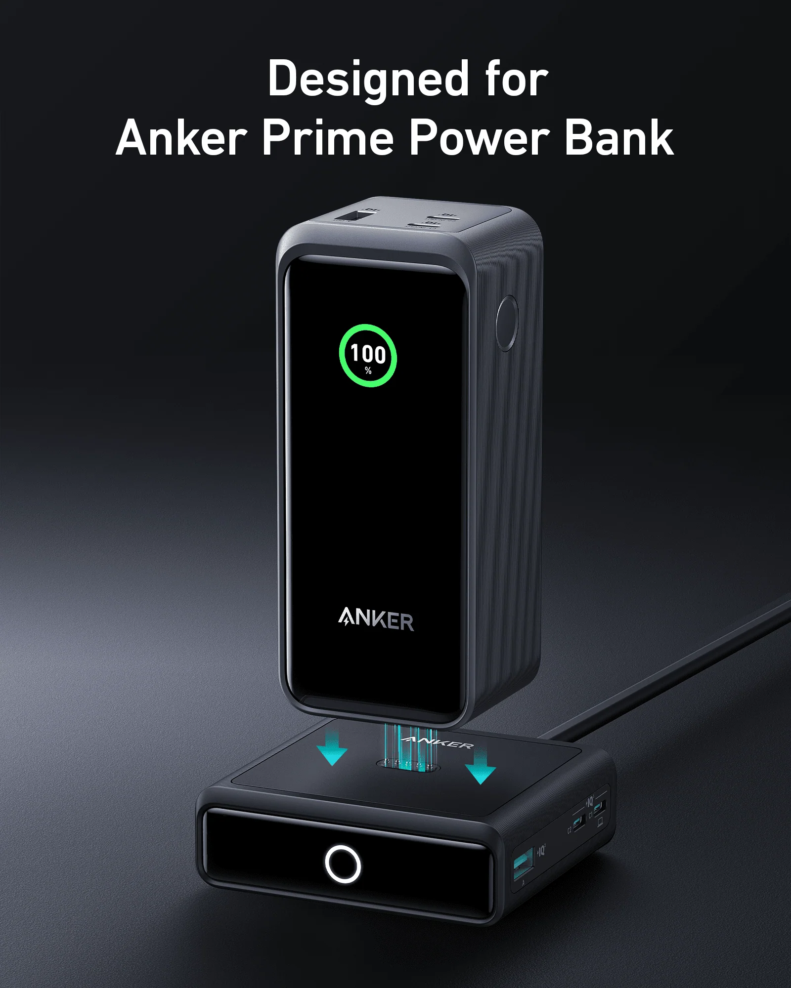 Anker 100W Charging Base | Desktop Dock for Prime Power Bank - Image 2