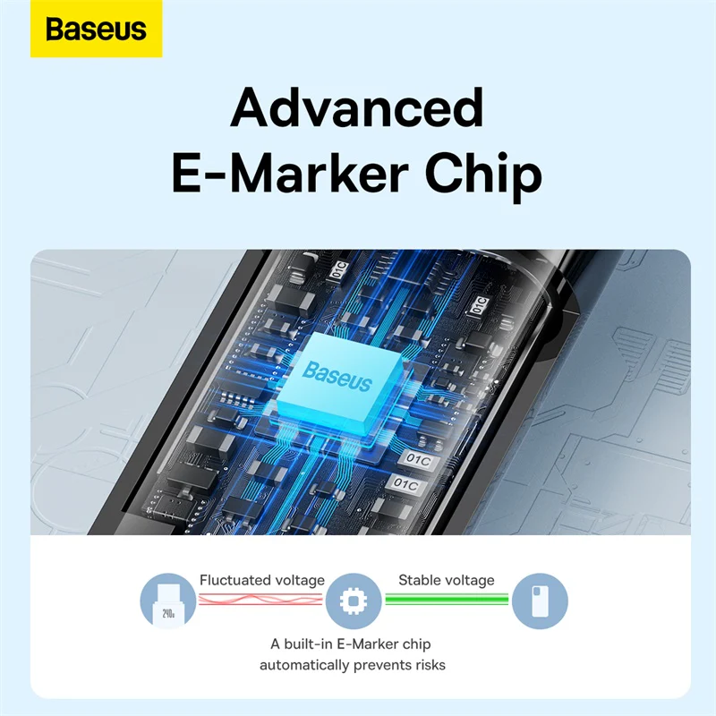 Baseus 240W Tungsten Gold Fast Charge Data Cable Type-C to Type-C - Image 4