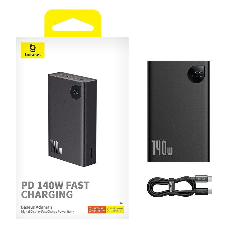Baseus 24000mAh 140W Adaman Digital Display Fast Charge Power Bank - Image 4