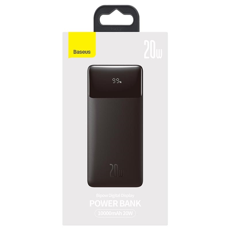 Baseus Bipow 10000mAh 20W Digital Display Power bank Black