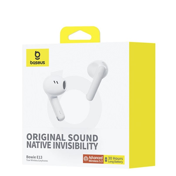 Baseus Bowie E13 True Wireless Earphones Moon White - Image 8