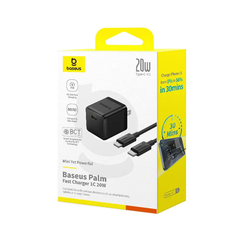 Baseus Palm Series PD Fast Charger U+C 20W - Image 2