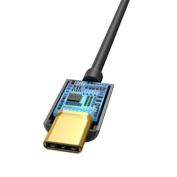 Baseus Type-C Male to 3.5mm Female Adapter L54 Black - Image 2