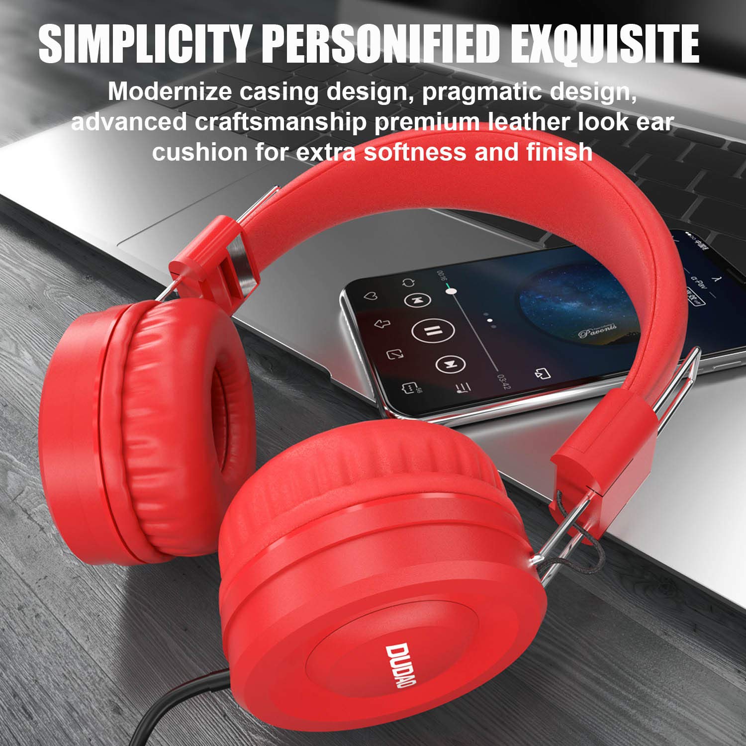DUDAO X21 Retractable In Ear Wired HeadPhone 3.5mm - Image 3