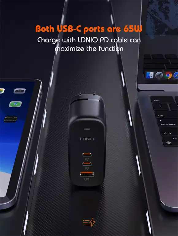 LDNIO Q366 65W GaN 2C USB Fast Charger - Image 5