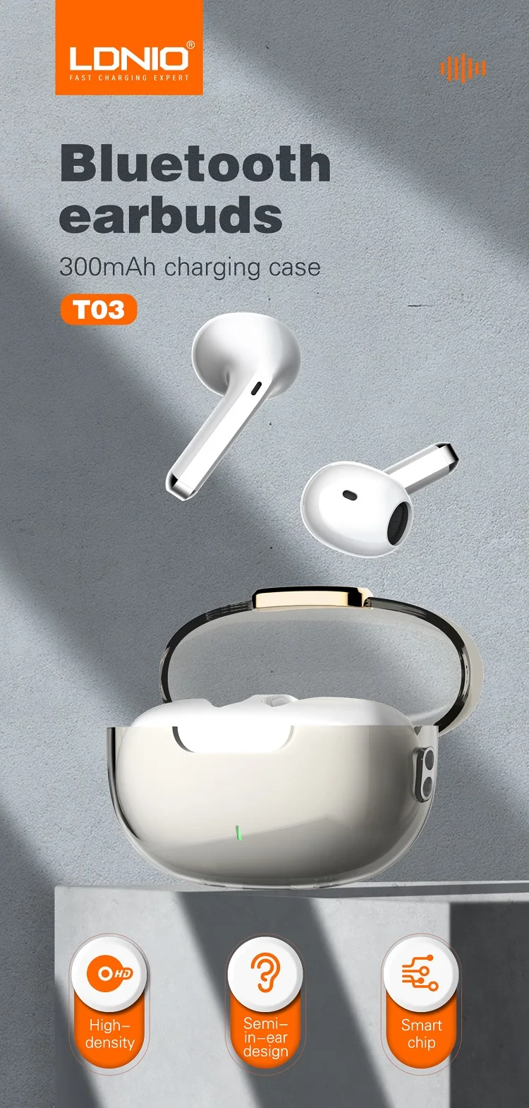 LDNIO Wireless Stereo BT Earbud Earphone T03 - Image 2