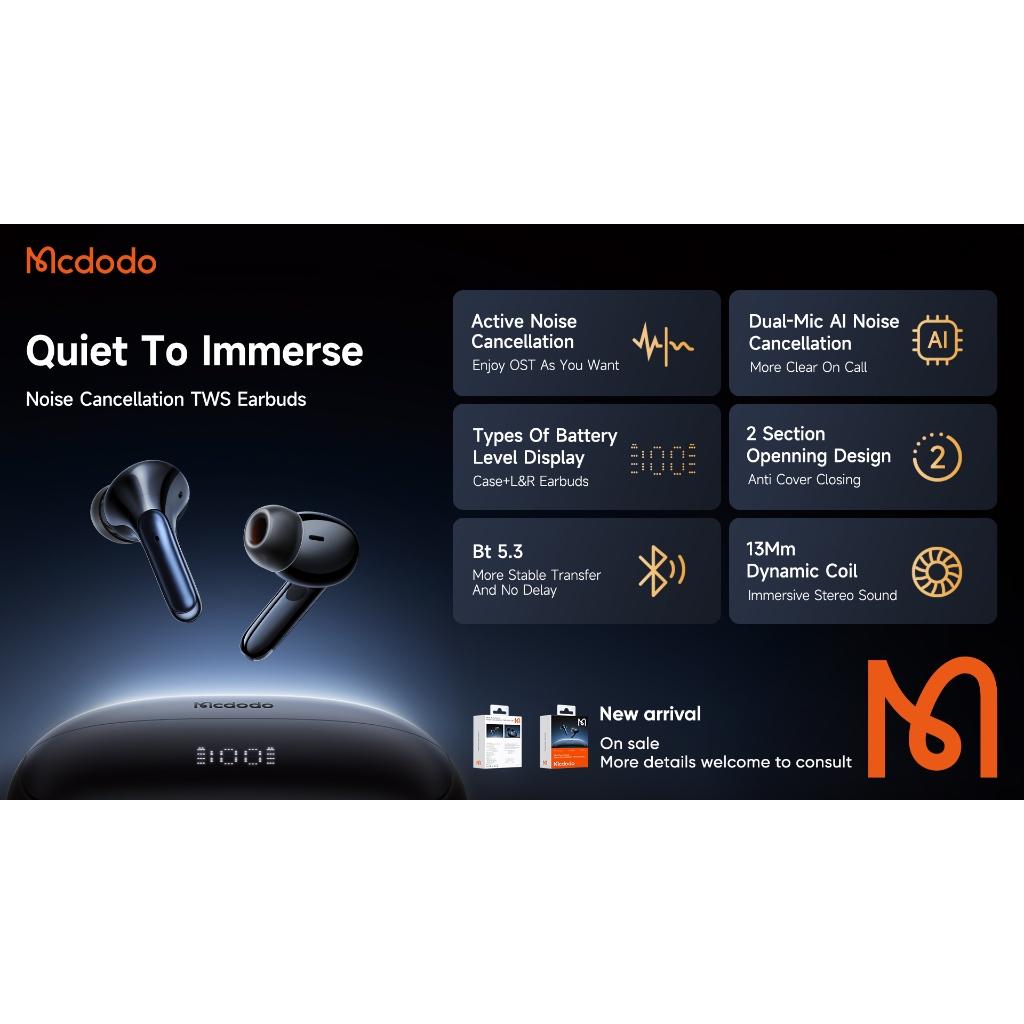 MCDODO TWS MULTI FUNCTION NOISE CANCELING EARBUDS - Image 4