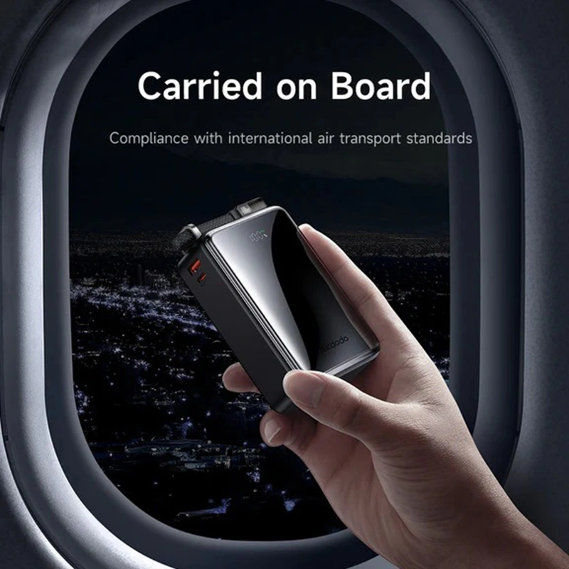 Mcdodo MC-0561 100W Digital Display 25000mAh 2C+1A Power Bank Built-in Cable - Image 5