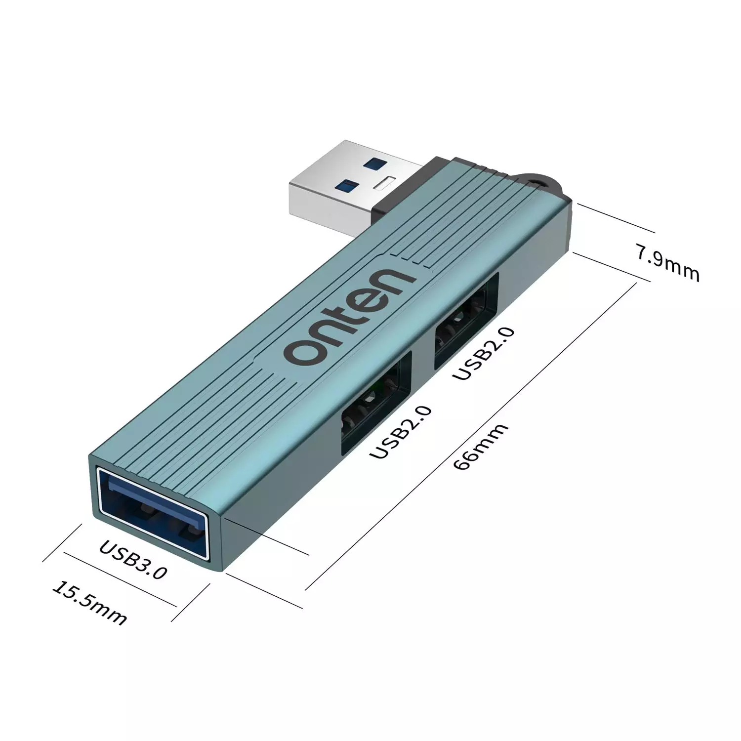 Onten 3 in 1 USB HUB to 3 Port Hub US51 - Image 3