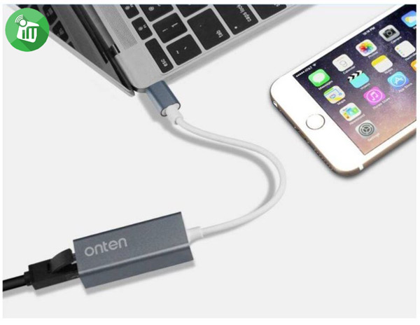 Onten 9598 Type-C To RJ45 Ethernet LAN Port - Image 2