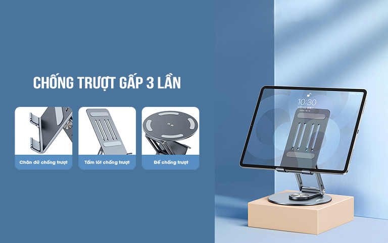 REMAX Click Series Aluminum Rotary Tablet & Mobile Desktop Holder RM- C11 - Image 5