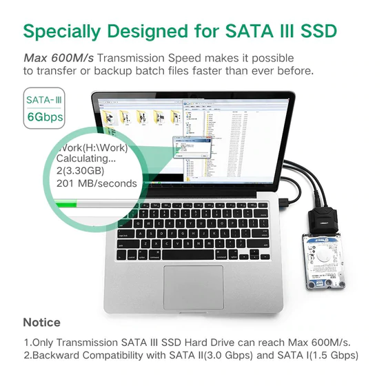UGREEN SATA to USB 3.0 Adapter Cable 20611 - Image 5