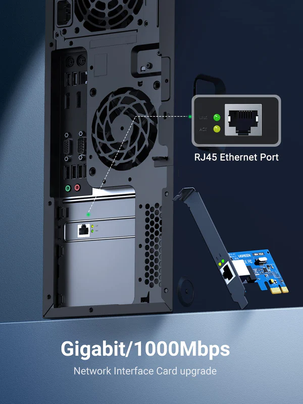 UGREEN Gigabit PCI Express Network Adapter 10/100/1000Mbps (30771) - Image 6