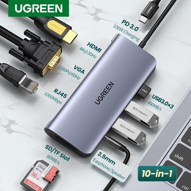 UGreen 80133 10in1 Hub with 4K HDMI