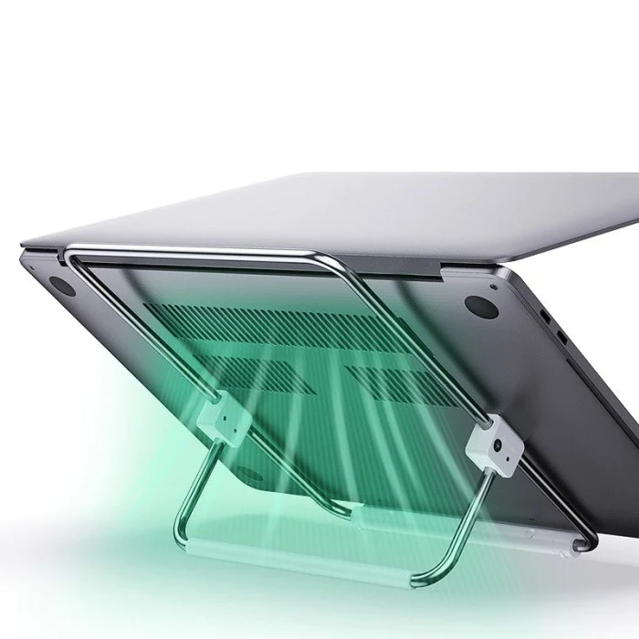 UGREEN Laptop Stand Aluminum Ergonomic Silver - Image 2