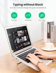 UGREEN Laptop Stand Aluminum Ergonomic Silver - Image 3