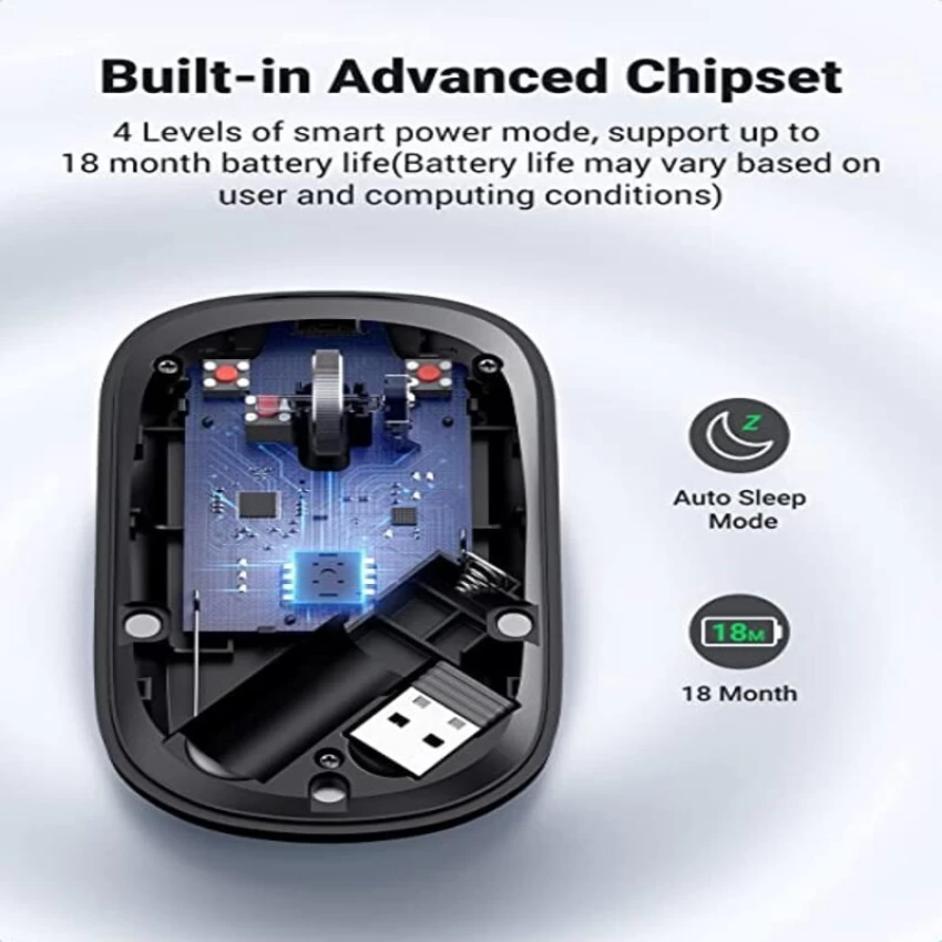 Ugreen Portable Ultra Silent Wireless Mouse 2.4G 90372 - Image 3