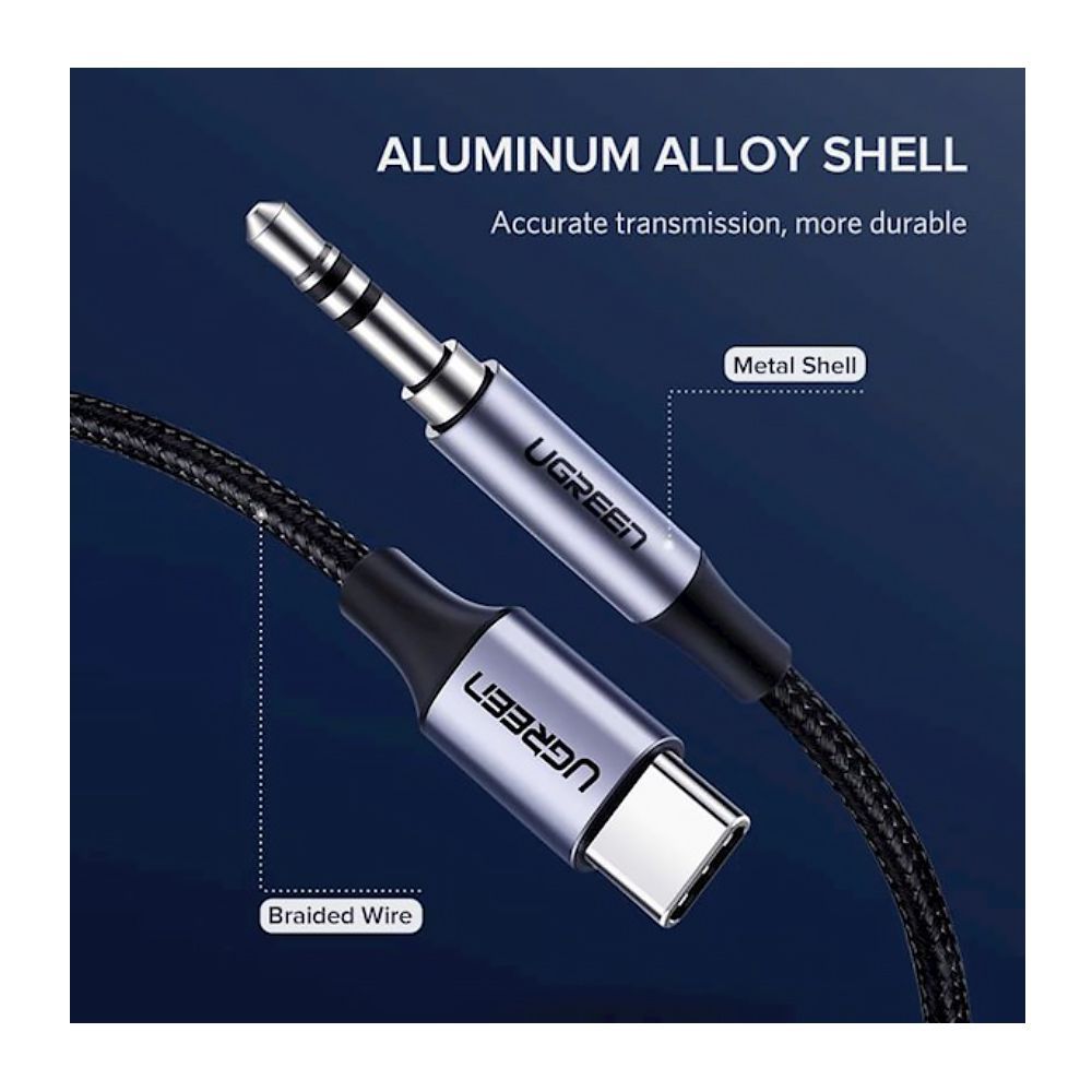 Ugreen USB-C Audio Cable 3.5mm M/M Aluminum Shell 30633 - Image 4