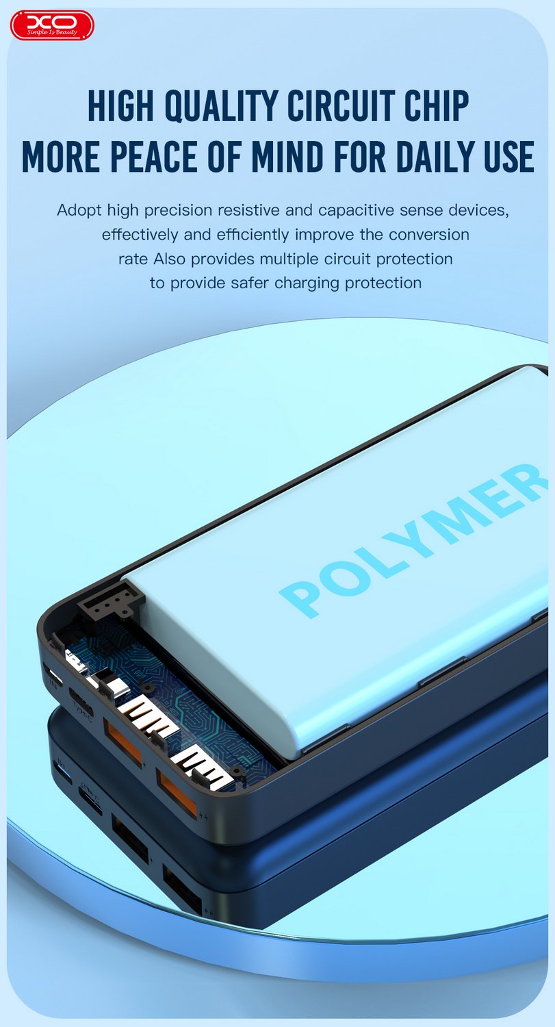XO Fast Charging 20000mAh PD 22.5W Power Bank PR188 - Image 3