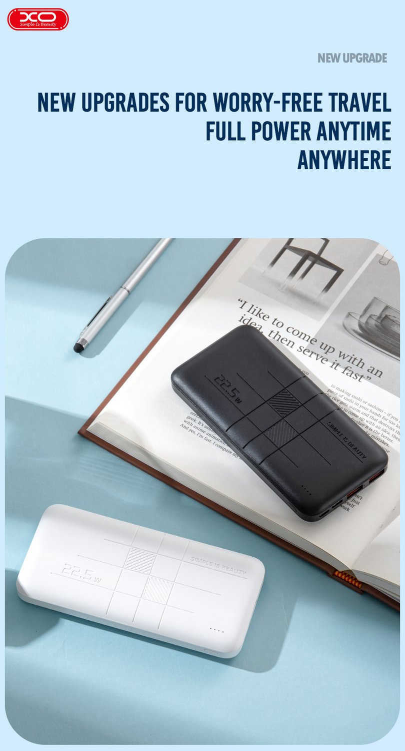 XO Fast Charging 20000mAh PD 22.5W Power Bank PR188 - Image 5