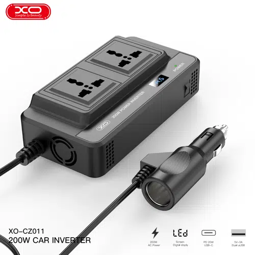 XO Power Car Inverter 200W CZ011 - Image 2