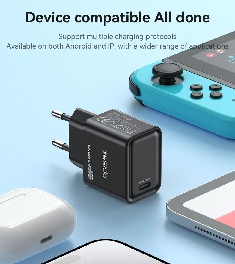 YESIDO GaN 25W PD Fast Charger YC62 - Image 5
