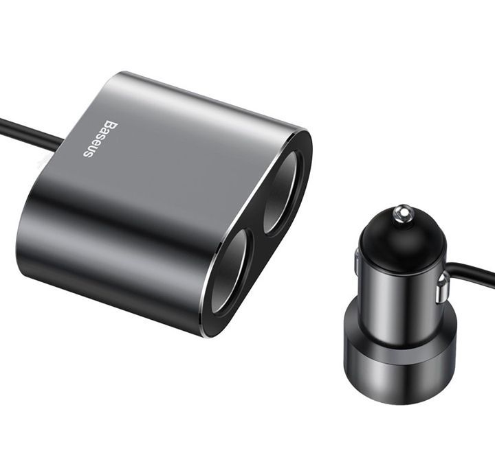 Baseus Splitter Car Charger with High Efficiency one-to-two Cigarette Lighter